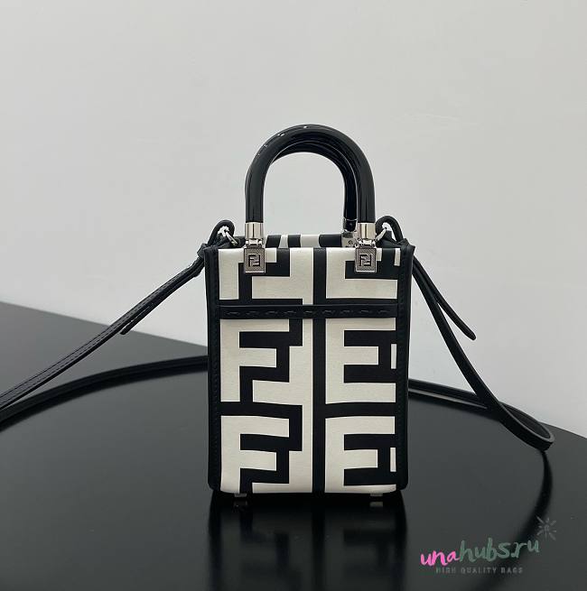 Fendi Fendigraphy Mini Sunshine Leather Bag - 1