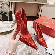 Christian Louboutin Lipstrass Queen Red 100 mm Pump - 5