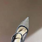 Miu Miu Crystal-Embellished 105 Fishnet Pumps - 5