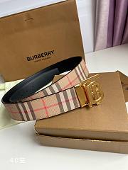 Burberry Men's Gold Tb-logo Belt 3.5cm or 4cm - 6