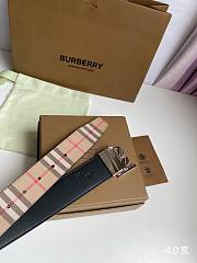 Burberry Men's Silver Tb-logo Belt 3.5cm or 4cm - 4