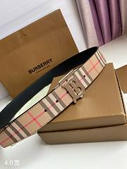 Burberry Men's Silver Tb-logo Belt 3.5cm or 4cm - 3