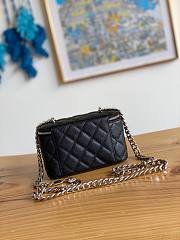 Chanel vanity black caviar COCO letter small/ mini bag  - 3