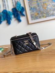 Chanel vanity black caviar COCO letter small/ mini bag  - 4