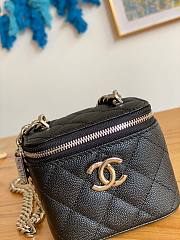 Chanel vanity black caviar COCO letter small/ mini bag  - 6