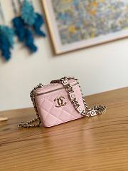 Chanel vanity pink caviar COCO letter small/ mini bag - 2