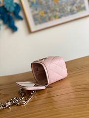 Chanel vanity pink caviar COCO letter small/ mini bag - 3