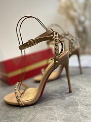 CL high beige heels - 2