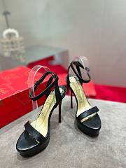 Louboutin black leather 12mm heels  - 3