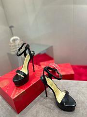 Louboutin black leather 12mm heels  - 6