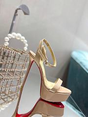 Louboutin beige leather 12mm heels  - 6