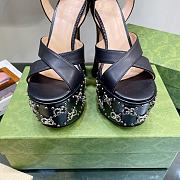 Gucci Black Interlocking G Studs 15cm Heel - 3