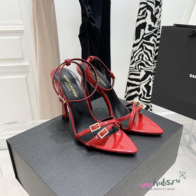 YSL Red Gippy 110 Heel - 1