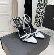 YSL White Gippy 110 Heel - 1