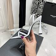 YSL White Gippy 110 Heel - 4