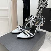 YSL White Gippy 110 Heel - 2