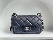 Chanel 21K CF classic black lambskin gold hardware bag  - 1