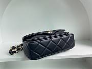 Chanel 21K CF classic black lambskin gold hardware bag  - 5