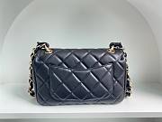 Chanel 21K CF classic black lambskin gold hardware bag  - 4