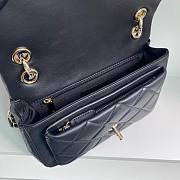 Chanel 21K CF classic black lambskin gold hardware bag  - 2