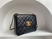 Chanel CF flapbag black 24k gold hardware medium bag - 6