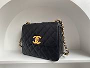 Chanel CF flapbag black 24k gold hardware medium bag - 5