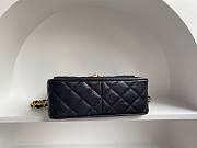 Chanel CF flapbag black 24k gold hardware medium bag - 4