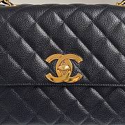 Chanel CF flapbag black 24k gold hardware medium bag - 2