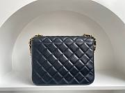 Chanel CF flapbag black lambskin 24k gold hardware medium bag - 3