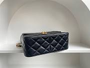 Chanel CF flapbag black lambskin 24k gold hardware medium bag - 4