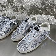 Golden Goose Super-Star all silver glittery sneakers - 2