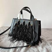 Valentino Vlogo Small leather with feathers bag - 3