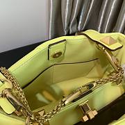 Valentino small Roman Stud Yellow Nappa Leather Bag - 2