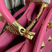 Valentino small Roman Stud Pink Nappa Leather Bag - 4