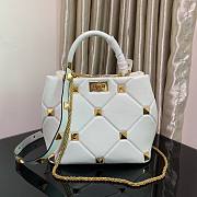 Valentino small Roman Stud White Nappa Leather Bag - 1