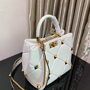 Valentino small Roman Stud White Nappa Leather Bag - 3