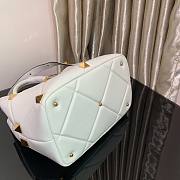 Valentino small Roman Stud White Nappa Leather Bag - 2