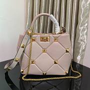 Valentino small Roman Stud Beige Nappa Leather Bag - 1