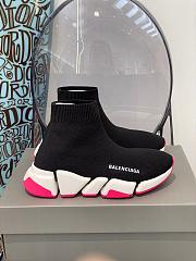 Balenciaga trainer black pink sneakers - 1