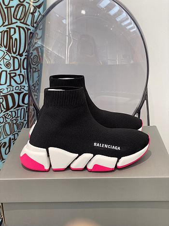 Balenciaga trainer black pink sneakers