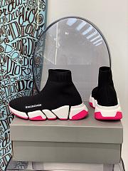 Balenciaga trainer black pink sneakers - 6