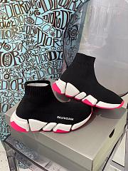 Balenciaga trainer black pink sneakers - 5