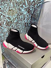 Balenciaga trainer black pink sneakers - 2