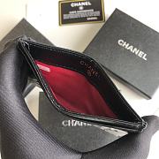 Chanel black rose card holder - 2