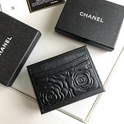 Chanel black rose card holder - 6