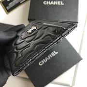 Chanel black rose silver card holder - 6