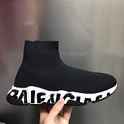 Balenciaga black/white trainer sneaker - 1