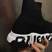 Balenciaga black/white trainer sneaker - 5