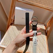 Dior 30 Montaigne Reversible White Belt 2.0cm - 4