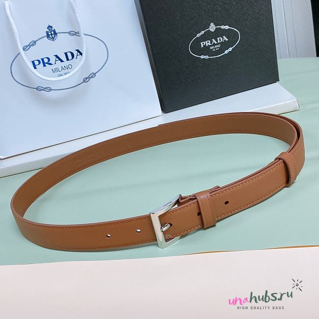 Prada brown belt 2.5cm - 1